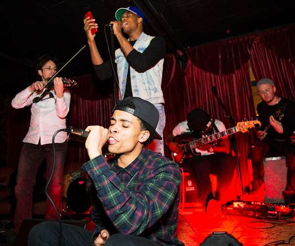 Group of musicians performing