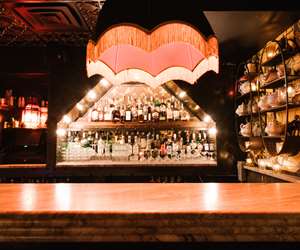 Chandelier above Bordel Bar