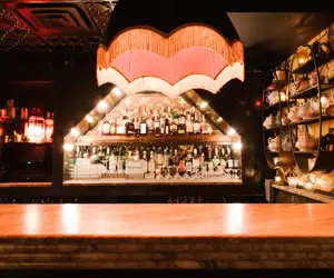 Chandelier above Bordel Bar